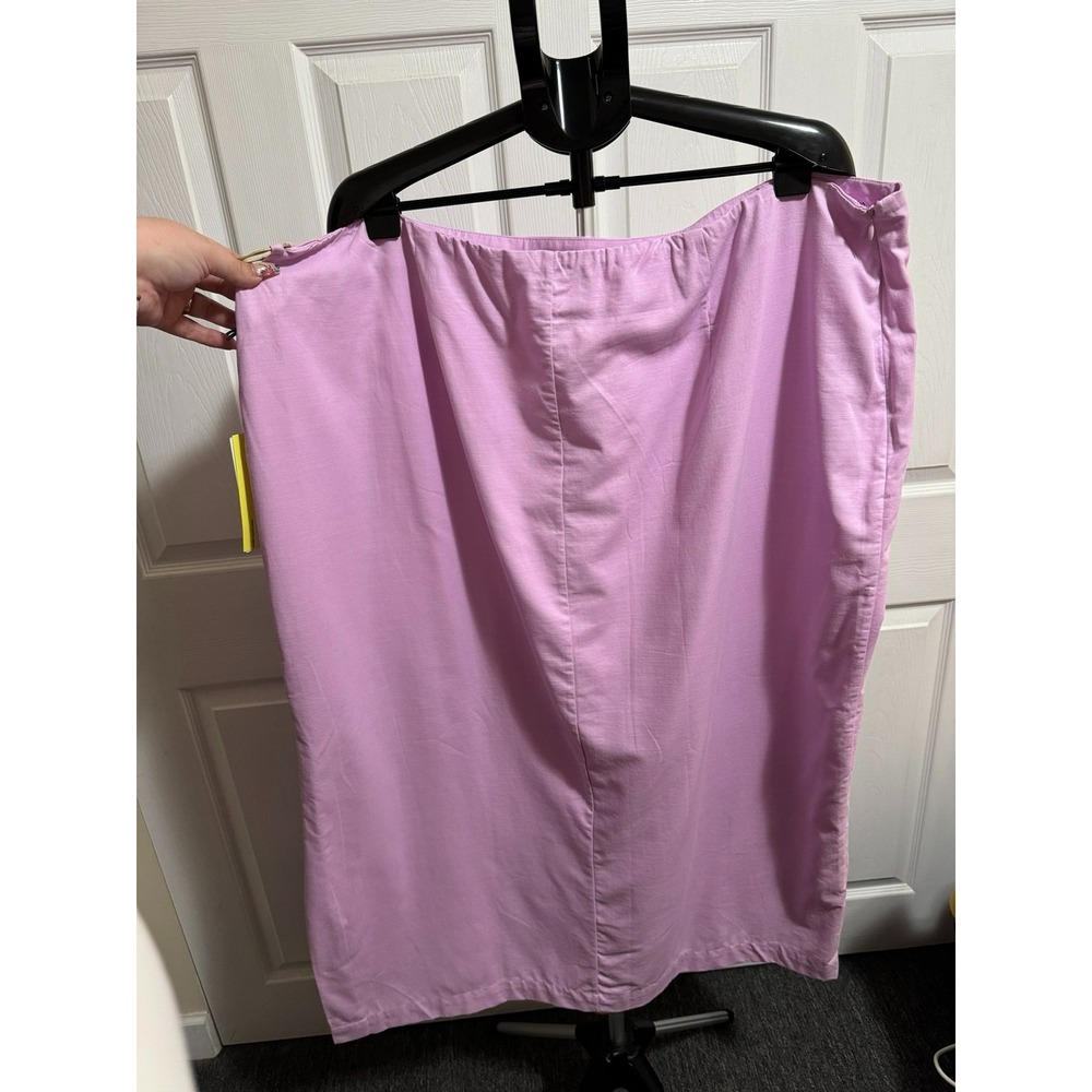 Future Collective Jeneé Naylor Wrap Maxi Skirt Pink Purple Size 26 NWT Target